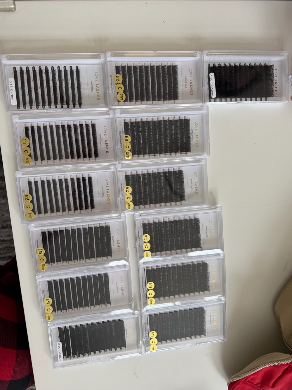 Black Individual Lash Trays - Professional Extension Kit